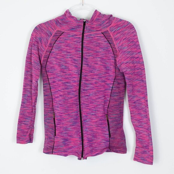 IAB Jackets & Blazers - IAB MFG Pink Full Zip Contour Hoodie Jacket Womens Size Medium